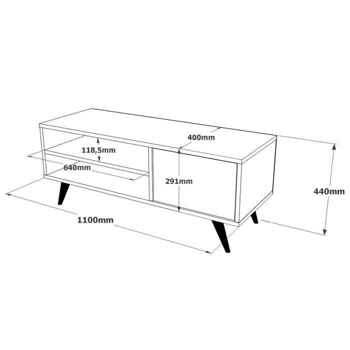 Hanah Home Soporte para TV Cd1-A Pino Atlántico Hanah Home Soporte para TV Cd1-A Pino Atlántico